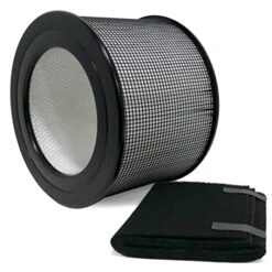 BlueBird Filters Replacement HEPA Filter & Carbon Pre Filter Kit For Honeywell 50250 50250-S OEM Part Number 24000 (1 HEPA + 1 Carbon Pre-Filter)