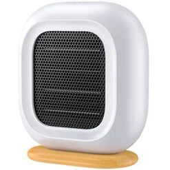 SWEETFULL Space Heater For Indoor Use, 1500W Portable Electric Heater W/4 Mode Timers, Small Ceramic Heater Fan For Office Room Bedroom Desk（Quiet Heat Up 220Ft²）