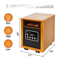 Dr Infrared Heater Portable Space Heater, 1500-Watt, Cherry 7 Dr Infrared Heater Portable Space Heater, 1500-Watt, Cherry -Solo Stoves Shop 51BXkw6bqNL