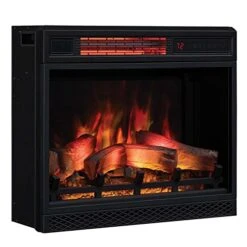 ClassicFlame 23II042FGL 3D Infrared Quartz Fireplace Insert With Safer Plug And Sensor, 23"