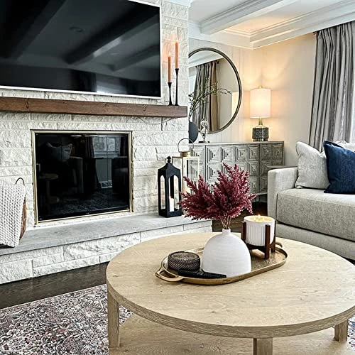 GENERIC Fireplace Mantel, Rustic, Shelf, Floating Mantle, Real Wood, Beam, URBANDI (Provincial, 60Lx6Hx8D) 5 GENERIC Fireplace Mantel, Rustic, Shelf, Floating Mantle, Real Wood, Beam, URBANDI (Provincial, 60Lx6Hx8D) - Image 5