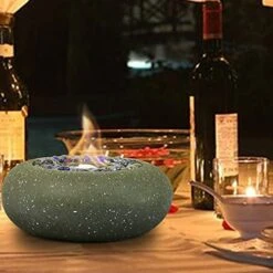 11-inch Portable Fire Pit, Tabletop Fireplace Fire Bowl Use Iso-Propyl Alcohol As Fuel. Clean-Burning Bio Ethanol Ventless Fireplace For Indoor Outdoor Patio Parties Events -Solo Stoves Shop 51CvtfCcKxL