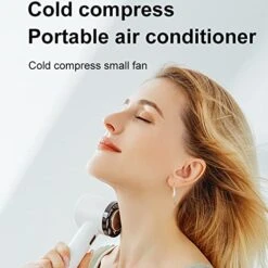 Hand Held Cooling Fan, Pocket Fan Removable Base Built In Semiconductor Cooler 2200mah Rechargeable Battery Quick Cooling For Office For Kids (Grey) -Solo Stoves Shop 51DX5kkpTAL