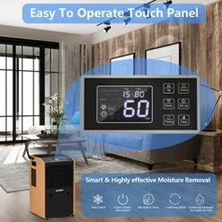 SAHAUHY 158 Pints Commercial Dehumidifier For Basement,Warehouses,Large Room With Drain Hose And Water Tank Spaces Up To 6,800 Sq Ft (Yellow)