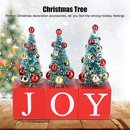 Christmas Tree Ornament Cute Desktop Christmas Tree Mini Christmas Tree Joy Desktop Decor Mini Christmas Tree For Table Decor With Joy Sign For Gift Home Indoor Outdoor Table, Mini Christmas Tree, 2 Christmas Tree Ornament Cute Desktop Christmas Tree Mini Christmas Tree Joy Desktop Decor Mini Christmas Tree For Table Decor With Joy Sign For Gift Home Indoor Outdoor Table, Mini Christmas Tree, - Image 2