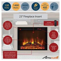 Ameriwood Home Farmington Electric Fireplace TV Console For TVs Up To 60", Rustic -Solo Stoves Shop 51Fd7iZXg5L
