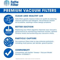 Fette Filter - Vacuum Replacement Filters Compatible With Swiffer Sweep And Vac. Compare To Part #99196 (Pack Of 6) 10 Fette Filter - Vacuum Replacement Filters Compatible With Swiffer Sweep And Vac. Compare To Part #99196 (Pack Of 6) -Solo Stoves Shop 51G9HJWgPWL