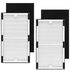 Replacement Filter C For Idylis IAF-H-100C, IAP-10-200, IAP-10-280, 2 Pack Type C True Hepa Filter & 2 Activated Carbon Pre-Filter)
