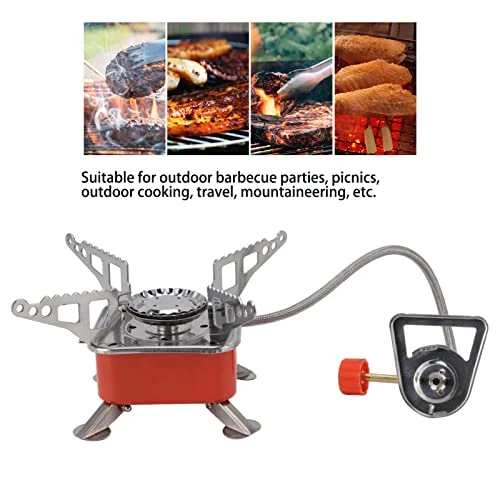 Portable Mini Stove, Mountaineering Stove Outdoor Camping Set Stove Head Camping Portable Gas Stove For Outdoor Hiking Picnic BBQ, Small, Mini Camping Stove Portable Outdoor Foldable Picnic Rocke 3 Portable Mini Stove, Mountaineering Stove Outdoor Camping Set Stove Head Camping Portable Gas Stove For Outdoor Hiking Picnic BBQ, Small, Mini Camping Stove Portable Outdoor Foldable Picnic Rocke - Image 3