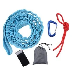 Bike Tow Rope, Bicycle Tow Bar Simple Light Elastic Flexible Labor Saving Reasonable Design Traction Rope For Children Bike(Red) ( Size : Blue )