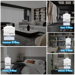 ZSZMFH 12 Pack Moisture Absorber Hanging Bags, Fragrance Free Humidity Packs, Hanging Closet Dehumidifier Bags-220g/pack -Solo Stoves Shop 51IoLhS8LRL