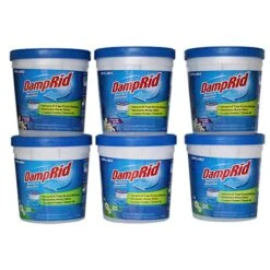 DampRid Refillable Absorber Variety Pack, 10.5 Oz. Cups, 6 Pack, 3 Fresh Scent, 3 Lavender Vanilla, Traps Moisture For Fresher, Cleaner Air