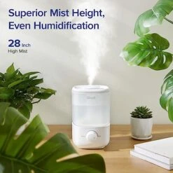 LEVOIT Top Fill Humidifiers For Bedroom (2.5L Large Tank), Cool Mist Ultrasonic Air Humidifier For Home Baby Nursery & Plants, Auto Shut-off And BPA-Free For Safety, Quiet, Knob Control, 360° Nozzle -Solo Stoves Shop 51JXplqtt1L