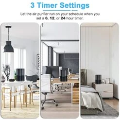 MORFY Air Purifiers For Bedroom Home With H13 True HEPA Air Filter For Smoke, Dust, Pet Dander, Odors, Pollen, Quiet Air Cleaner(Metallic Black + Gray) 11 MORFY Air Purifiers For Bedroom Home With H13 True HEPA Air Filter For Smoke, Dust, Pet Dander, Odors, Pollen, Quiet Air Cleaner(Metallic Black + Gray) -Solo Stoves Shop 51K4d4NXdnL