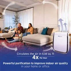 AIRDOCTOR AD3000 Air Purifiers For Home & Large Rooms Up To 2,548 Sq. Ft Per Hr With UltraHEPA, Carbon, VOC Filters Air Quality Sensor. Removes Particles 100x Smaller Than HEPA (AirDoctor 3000) -Solo Stoves Shop 51KJe56DyNL