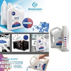 Wisesorb 8 LBS Premium Indicating Silica Gel Beads (Blue To Pink), Reusable Desiccant Dehumidifier -Solo Stoves Shop 51KlgNTic2L