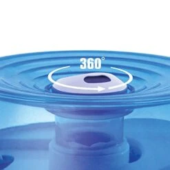 Crane Personal Ultrasonic Cool Mist Humidifier, For Home Bedroom Hotels Travel And Office, 0.2 Gallon, Filter Free, Blue And White