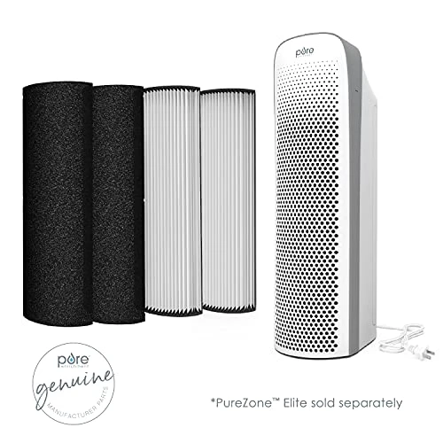 Pure Enrichment Genuine 2-in-1 True HEPA Replacement Filter For The PureZone Elite 4-in-1 Air Purifier - 2 Pack (PEAIRTWR) 3 Pure Enrichment Genuine 2-in-1 True HEPA Replacement Filter For The PureZone Elite 4-in-1 Air Purifier - 2 Pack (PEAIRTWR) - Image 3