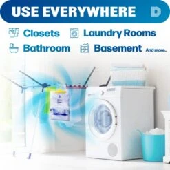 Dry & Dry 4 Pack [Net 14 Oz/Pack] Premium Hanging Moisture Absorbers To Control Excess Moisture For Basements, Closets, Bathrooms, Laundry Rooms. - Ultra Strong Moisture Absorbers -Solo Stoves Shop 51LCLjPj5eL