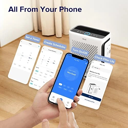 LEVOIT Air Purifiers For Home Large Room Bedroom Up To 1110 Ft² With Air Quality And Light Sensors, Smart WiFi, Washable Filters, HEPA Filter Captures Pet Hair, Allergies, Dust, Smoke, Vital 100S 5 LEVOIT Air Purifiers For Home Large Room Bedroom Up To 1110 Ft² With Air Quality And Light Sensors, Smart WiFi, Washable Filters, HEPA Filter Captures Pet Hair, Allergies, Dust, Smoke, Vital 100S - Image 5