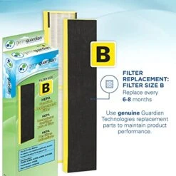Germ Guardian AC4900CA 22” 3-in-1 True HEPA Filter Air Purifier For Home, Full Room, UV-C Light Kills Germs, Filters Allergies, Smoke, Dust, Pet Dander, & Odors, 3-Yr Wty, GermGuardian, Black -Solo Stoves Shop 51Mb5i6sB4L
