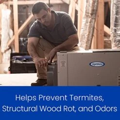 Aprilaire E100 Pro 100 Pint Dehumidifier For Crawl Spaces, Basements, Whole Homes, Commercial Up To 5,500 Sq. Ft, White, Leveling Feet -Solo Stoves Shop 51MwUNbsyPL