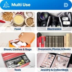 50 Gram Pack Of 10 "Dry & Dry" Silica Gel Packets Desiccant Dehumidifier - Rechargeable Silica Packets For Moisture Absorber -Solo Stoves Shop 51NHBhj9cgL