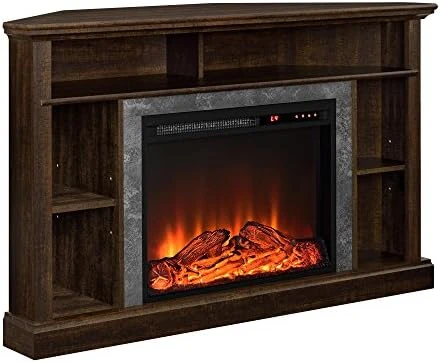 Ameriwood Home Overland Electric Corner 50", White Fireplace TV Stand 4 Ameriwood Home Overland Electric Corner 50", White Fireplace TV Stand - Image 4