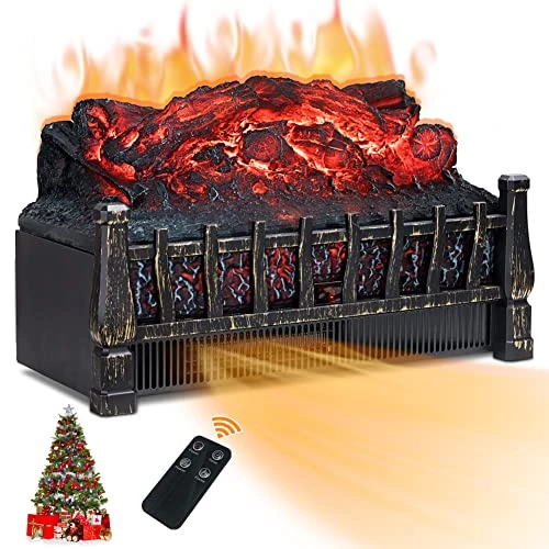 LIFEPLUS Electric Fireplace Log Heater, 21 Inch Fireplace Insert W/Remote Control 8H Timer Realistic Flame Ember Bed Adjustable Brightness, Overheat Protection, Fake Fire For Christmas Home Decor 1 LIFEPLUS Electric Fireplace Log Heater, 21 Inch Fireplace Insert W/Remote Control 8H Timer Realistic Flame Ember Bed Adjustable Brightness, Overheat Protection, Fake Fire For Christmas Home Decor