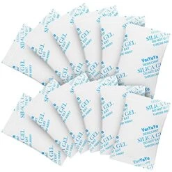 VacYaYa 100 Gram(10Packs) Food Grade Moisture Absorbers Silica Gel Packs Desiccant For Storage,Food Safe Dessicant Silica Gel Packets For Moisture Storage Control -Solo Stoves Shop 51OhqlguTMS