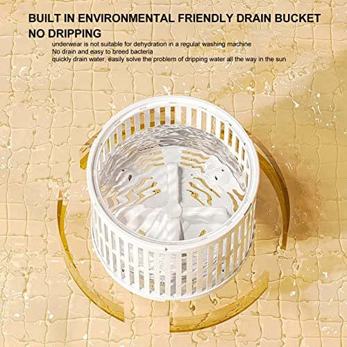 Mini Washing Machine ABS 4.5L 2000mA 24W 12V Blue Light Household Portable Washer For T Shirts Underwear Socks US Plug 100‑240V, Portable Washing Machine, 4 Mini Washing Machine ABS 4.5L 2000mA 24W 12V Blue Light Household Portable Washer For T Shirts Underwear Socks US Plug 100‑240V, Portable Washing Machine, - Image 4