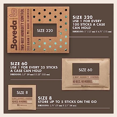 Boveda 72% Two-Way Humidity Control Packs For Wood Humidifier Boxes – Size 60 – 4 Pack – Moisture Absorbers – Humidifier Packs – Hydration Packets In Resealable Bag 4 Boveda 72% Two-Way Humidity Control Packs For Wood Humidifier Boxes – Size 60 – 4 Pack – Moisture Absorbers – Humidifier Packs – Hydration Packets In Resealable Bag - Image 4
