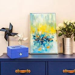 1pc Mini Portable Steel Petty Lockabl Small Safes For Home,Security Box, Fireproof Waterproof Storage Box With Lock, Money Organizer For Cash, For Storage Of Cash, Jewelries And More(СºÅÀ¶ɫ) -Solo Stoves Shop 51PDjrZPE8L