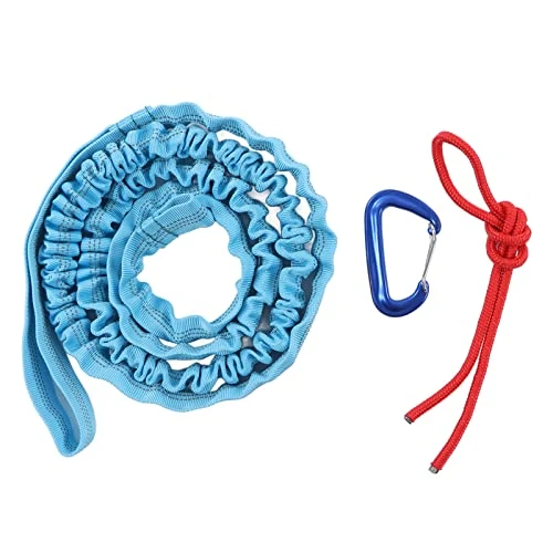 Bike Tow Rope, Bicycle Tow Bar Simple Light Elastic Flexible Labor Saving Reasonable Design Traction Rope For Children Bike(Red) ( Size : Blue ) 2 Bike Tow Rope, Bicycle Tow Bar Simple Light Elastic Flexible Labor Saving Reasonable Design Traction Rope For Children Bike(Red) ( Size : Blue ) - Image 2