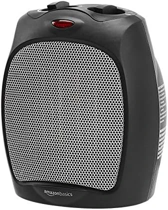 Amazon Basics 1500W Oscillating Ceramic Heater With Adjustable Thermostat, Black 10 Amazon Basics 1500W Oscillating Ceramic Heater With Adjustable Thermostat, Black - Image 10