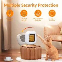 SWEETFULL Space Heater For Indoor Use, 1500W Portable Electric Heater W/4 Mode Timers, Small Ceramic Heater Fan For Office Room Bedroom Desk（Quiet Heat Up 220Ft²） -Solo Stoves Shop 51RGI0CmIPL