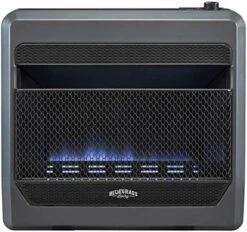 Bluegrass Living Propane Gas Vent Free Blue Flame Gas Space Heater With Blower And Base Feet - 30,000 BTU, T-Stat Control - Model# B30TPB-BB -Solo Stoves Shop 51RP64r4A2L. AC
