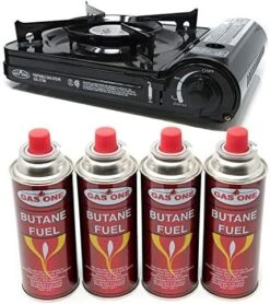 GAS ONE NEW 10,000 BTU CSA List Portable Butane Gas Stove With Carrying Case CSA Listed (Stove + 4 Fuel) -Solo Stoves Shop 51RrXuiyXxL. AC
