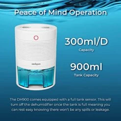 Aerbyon DH900 Energy Efficient Dehumidifier 190 Sq.ft Coverage With Auto Turn Off At Full Tank, 30oz Portable, Lightweight, And Quiet Dehumidifier For Use In Home, Bedroom, Bathroom, Closet, Kitchen, 2-year Warranty -Solo Stoves Shop 51SxzIriLuL