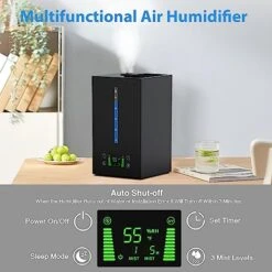 Humidifiers For Bedroom Large Room, 6L Cool Mist Top Fill Essential Oil Diffuser For Baby And Plants, Plant Humidifier Indoor With 360° Rotation Double Nozzle, Auto Shut-Off, Ultra Quiet Sleep Mode 12 Humidifiers For Bedroom Large Room, 6L Cool Mist Top Fill Essential Oil Diffuser For Baby And Plants, Plant Humidifier Indoor With 360° Rotation Double Nozzle, Auto Shut-Off, Ultra Quiet Sleep Mode -Solo Stoves Shop 51TJaZJaA0L