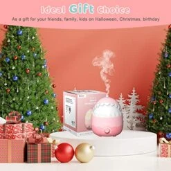 Bucexo Humidifiers For Baby Kids Bedroom - 1.6L Ultrasonic Cool Mist Humidifier For Nursery,3 In 1 Humidifier With Diffuser,nightlight,Timer,BPA Free,Shark -Solo Stoves Shop 51TWVJfehiL