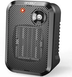 Andily 500W Space Electric Small Heater For Home&Office Indoor Use On Desk With Safety Power Switch PTC BLACK -Solo Stoves Shop 51U7vjM9tL. AC