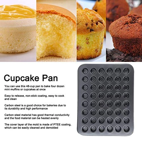 Non-Stick Mini Muffin Pan,Muffin Pan,Muffin Pan For Baking,48Cup NonStick Mini Round Cupcake Pan Tray Baking Mould Bakeware Cooking Accessory 1 Non-Stick Mini Muffin Pan,Muffin Pan,Muffin Pan For Baking,48Cup NonStick Mini Round Cupcake Pan Tray Baking Mould Bakeware Cooking Accessory