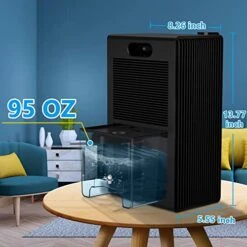NineSky Dehumidifier For Home, 85 OZ Water Tank, (800 Sq.ft) Dehumidifiers For Bathroom, Bedroom With Auto Shut Off, 7 Colors LED Light(Black) 13 NineSky Dehumidifier For Home, 85 OZ Water Tank, (800 Sq.ft) Dehumidifiers For Bathroom, Bedroom With Auto Shut Off, 7 Colors LED Light(Black) -Solo Stoves Shop 51UWq6EVgcL