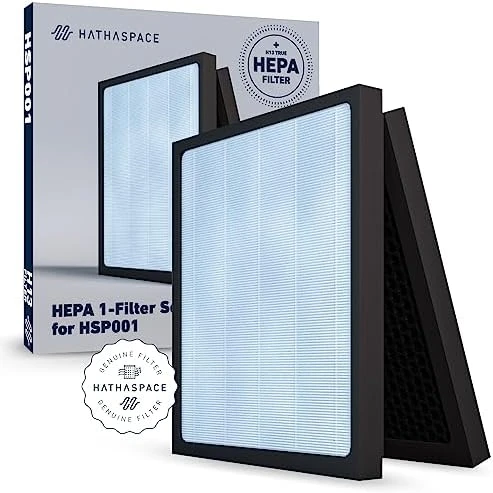 HATHASPACE Air Purifier HEPA Filter Replacement - Certified Filters For HSP001 Smart Purifiers - Easy To Install, Improved Air Quality - 1 Set, H13 True HEPA 6 HATHASPACE Air Purifier HEPA Filter Replacement - Certified Filters For HSP001 Smart Purifiers - Easy To Install, Improved Air Quality - 1 Set, H13 True HEPA - Image 6