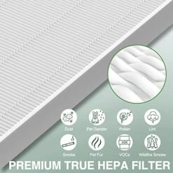 115115 Replacement Filters A For Winix PlasmaWave 5300, 6300, C535, 5300-2, 6300-2, P300, AM90, 9000, 5000, 5000B, C909, 9800 Air Purifier, 1 X True HEPA Size 21 Filter Plus 4 X Carbon Pre-Filters -Solo Stoves Shop 51WSGFGCpLL