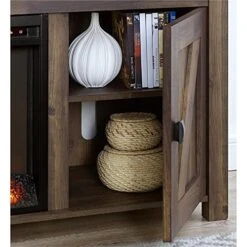 Ameriwood Home Farmington Electric Fireplace TV Console For TVs Up To 60", Rustic -Solo Stoves Shop 51WqwKQ4zhL