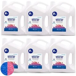 Wisesorb 8 LBS Premium Indicating Silica Gel Beads (Blue To Pink), Reusable Desiccant Dehumidifier -Solo Stoves Shop 51XGc442GgL