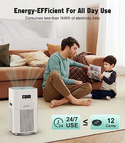 Air Purifiers For Home Large Room Up To 1830 Sqft, Jowset H13 True HEPA Air Purifiers Filter For Bedroom, Air Purifiers For Pets Remove 99.97% Smoke Dust Mold Allergies Pet Hair Odors, 24dB Sleep Mode 3 Air Purifiers For Home Large Room Up To 1830 Sqft, Jowset H13 True HEPA Air Purifiers Filter For Bedroom, Air Purifiers For Pets Remove 99.97% Smoke Dust Mold Allergies Pet Hair Odors, 24dB Sleep Mode - Image 3