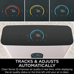 Shark HE601 Air Purifier 6 True HEPA Cleans Up To 1200 Sq. Ft., Captures 99.98% Of Particles, Dust, Allergens, Smoke, 0.1–0.2 Microns, Advanced Odor Lock, Quiet, 6 Fan, White -Solo Stoves Shop 51Xov0IEgbL